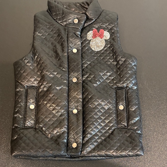 Disney Other - Disney Black Quilted Vest with Mouse Design